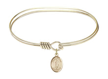 Load image into Gallery viewer, St. Victor of Marseilles Custom Bangle - Gold Filled

