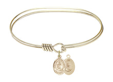 Load image into Gallery viewer, Our Lady of Mount Carmel Custom Bangle - Gold Filled
