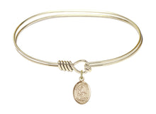 Load image into Gallery viewer, St. Isabella of Portugal Custom Bangle - Gold Filled
