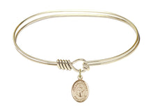 Load image into Gallery viewer, Our Lady of Mercy Custom Bangle - Gold Filled
