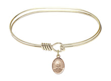 Load image into Gallery viewer, St. Josemaria Escriva Custom Bangle - Gold Filled
