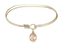 Load image into Gallery viewer, St. Sebastian / Track &amp; Field Custom Bangle - Gold Filled
