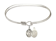 Load image into Gallery viewer, St. Christopher / Men&#39;s Water Polo Custom Bangle - Silver
