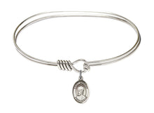 Load image into Gallery viewer, St. Edward the Confessor Custom Bangle - Silver
