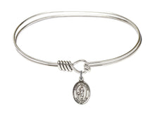 Load image into Gallery viewer, St. Genesius of Rome Custom Bangle - Silver
