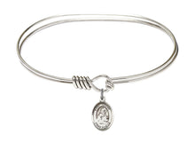 Load image into Gallery viewer, St. Isidore of Seville Custom Bangle - Silver
