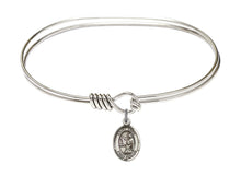 Load image into Gallery viewer, St. Luke the Apostle Custom Bangle - Silver
