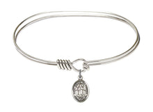 Load image into Gallery viewer, St. Isidore the Farmer Custom Bangle - Silver
