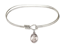 Load image into Gallery viewer, St. Honorius of Amiens Custom Bangle - Silver

