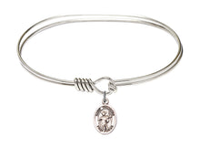 Load image into Gallery viewer, St. Theodore Stratelates Custom Bangle - Silver
