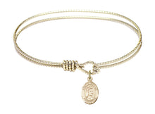 Load image into Gallery viewer, St. Elizabeth of Hungary Custom Bangle - Gold Filled
