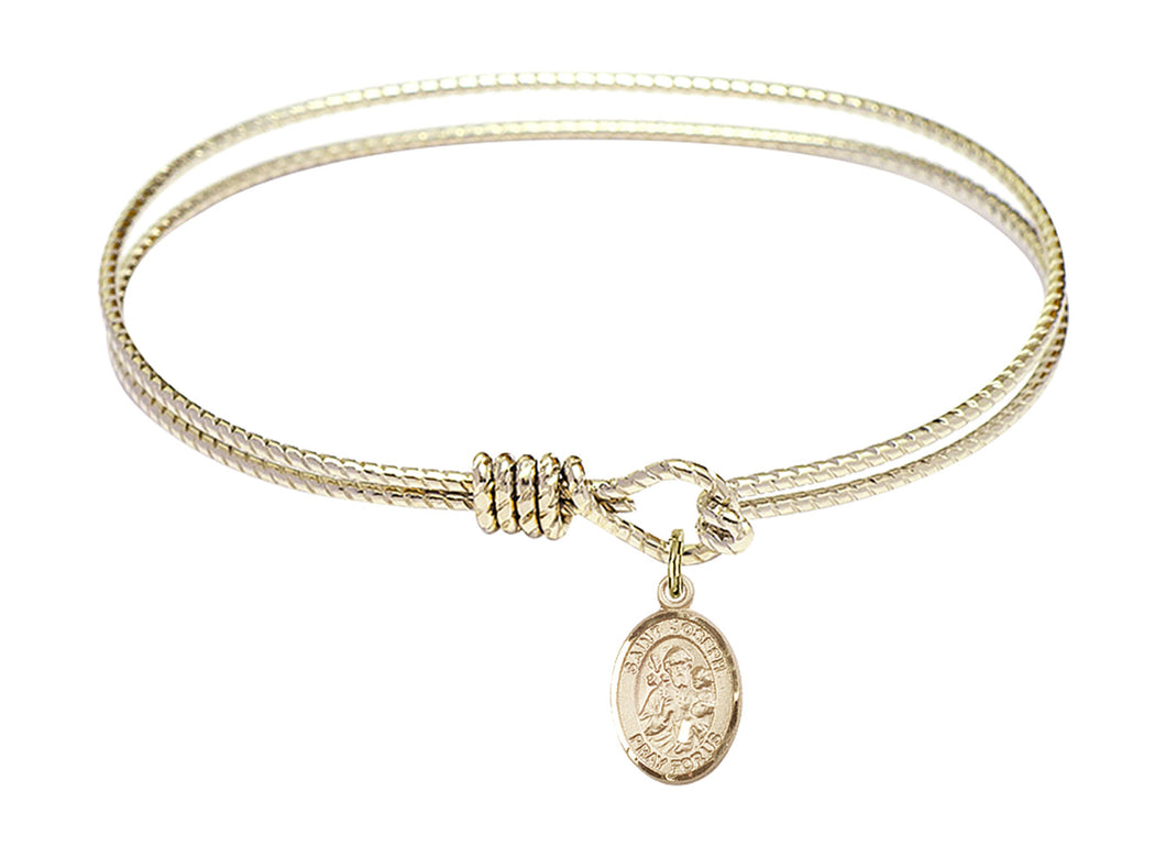 St. Joseph Custom Bangle - Gold Filled