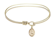 Load image into Gallery viewer, Our Lady of San Juan Custom Bangle - Gold Filled
