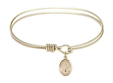 Load image into Gallery viewer, Our Lady of Mercy Custom Bangle - Gold Filled
