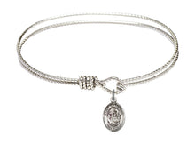Load image into Gallery viewer, St. Catherine of Siena Custom Bangle - Silver
