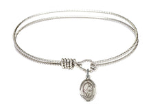 Load image into Gallery viewer, St. Dymphna Custom Bangle - Silver
