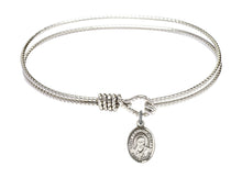 Load image into Gallery viewer, St. Francis de Sales Custom Bangle - Silver

