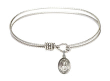 Load image into Gallery viewer, St. Leo the Great Custom Bangle - Silver
