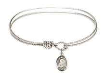 Load image into Gallery viewer, Our Lady of the Railroad Custom Bangle - Silver
