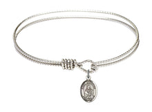 Load image into Gallery viewer, St. Christian Demosthenes Custom Bangle - Silver

