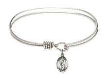 Load image into Gallery viewer, St. Uriel the Archangel Custom Bangle - Silver
