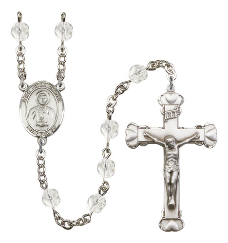 St. Peter Chanel Custom Birthstone Rosary - Silver
