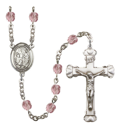 St. James the Greater Custom Birthstone Rosary - Silver