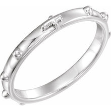 Load image into Gallery viewer, Decade Rosary Ring - Sterling Silver, 2.5mm
