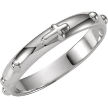 Load image into Gallery viewer, Decade Rosary Ring - Sterling Silver, 3.2mm
